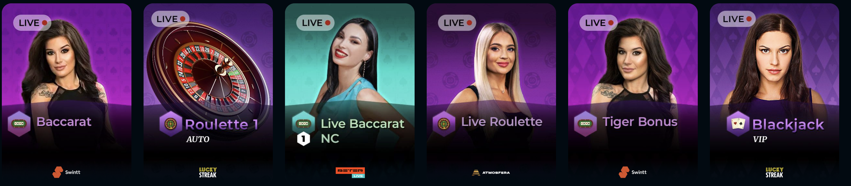 RocketPlay Casino live dealers